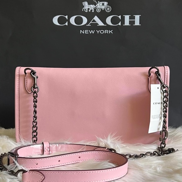 CA359 - Coach Foldover Cut Out Clutch Crossbody - Picture 8 of 15